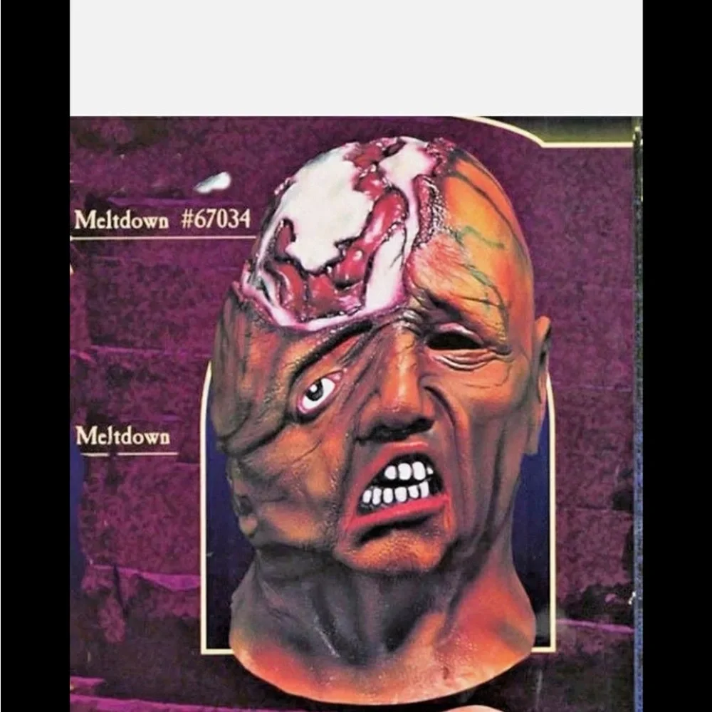 NW VINTAGE 1997 MELTDOWN MASK Latex Prop by Monster Costume Mask ILLUSIONS
